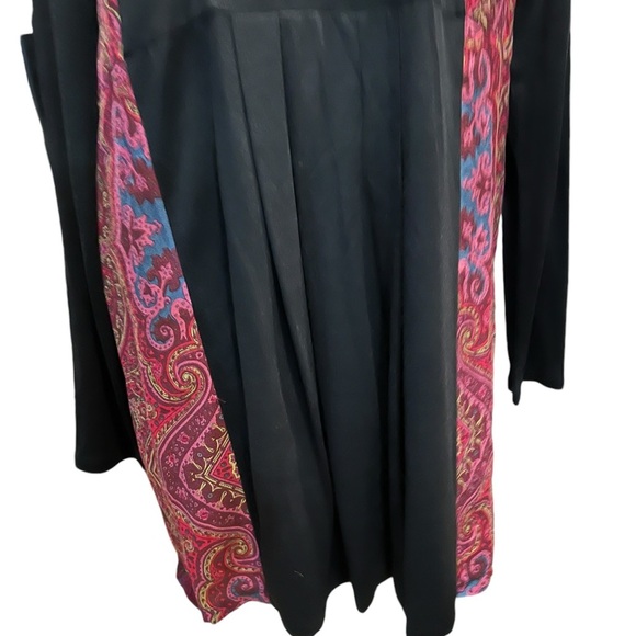 Soft Surroundings Kashmir Tunic Mini Dress LargeEmbroidered Beaded Paisley BOHO - Picture 4 of 10